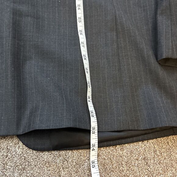 Polo Ralph Lauren Jacket Only Suit Gry Stripe 2 Button Wool 46L - Small cut top - Picture 3 of 13